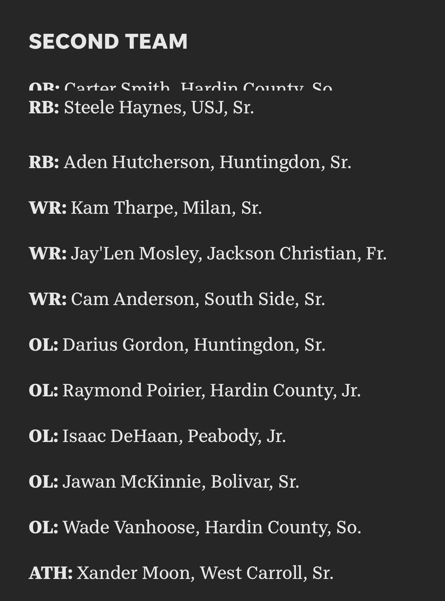 BCHSTigersFB's tweet photo. Extremely proud of @JawanMckinnie and @BondsKasey90 for both making second team all west Tennessee! Great things to come from these two guys 💪🏼💚 https://t.co/aFmeM350qW
