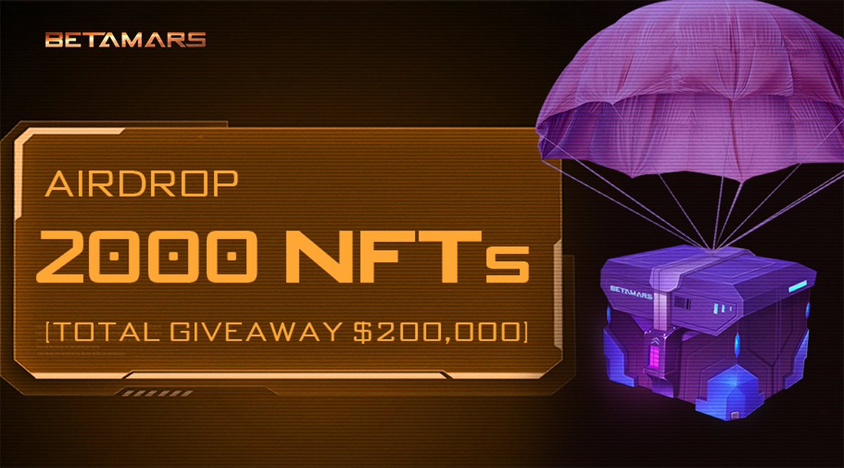 Betamars2025's tweet photo. Our #Airdrop is LIVE, 2,000 NFTs giveaway, HURRY UP!

Reward: 1 NFT value at $100🤩

Airdrop LINK：https://t.co/43eyTSCr1q 🎁🎁

Time: 14:00 (UTC) 22/12/2021 — 26/12/2021 
#NFT #Metaverse #Giveaway https://t.co/Q4OZIB6SuD