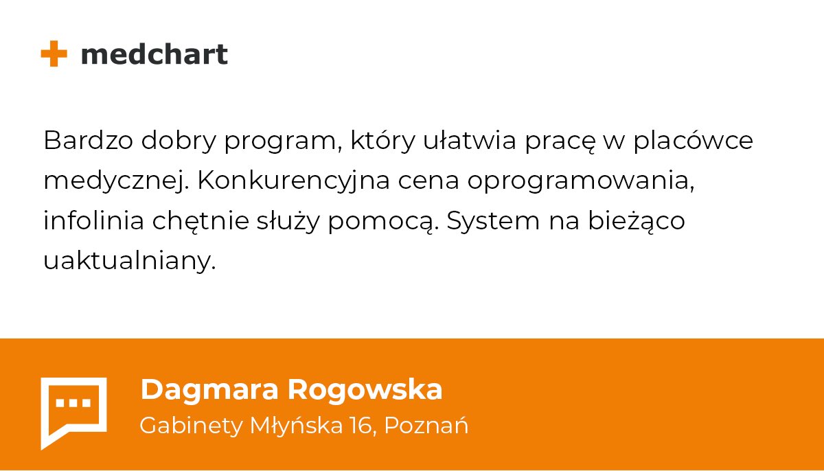 medchartpl's tweet photo. Specjaliści polecają #MEDchart jako usprawnienie codziennej praktyki. 😃 Dziękujemy za docenienie naszej pracy i okazane zaufanie! https://t.co/kAtxA8HfLJ