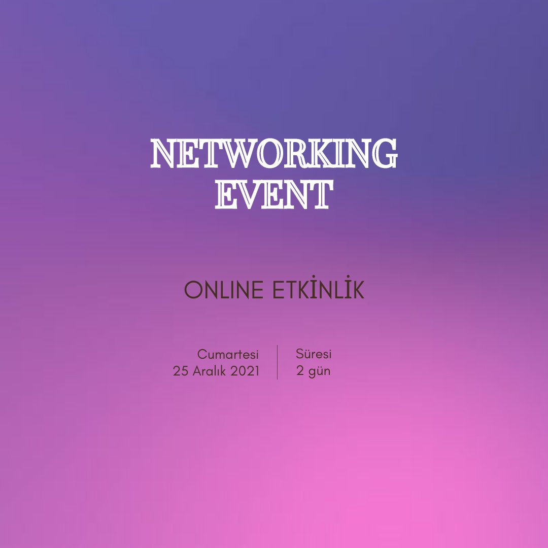 eOfis's tweet photo. Koç Üniversitesi Kadın Mühendisler Kulübü @KU_SWE  'nin sahipliğini yaptığı en büyük kariyer etkinliklerinden olan Networking Event, bu sene 25-26 Aralık tarihlerinde @eOfis  sponsorluğunda online olarak gerçekleşecek.💫 https://t.co/wVu6wGXlEt