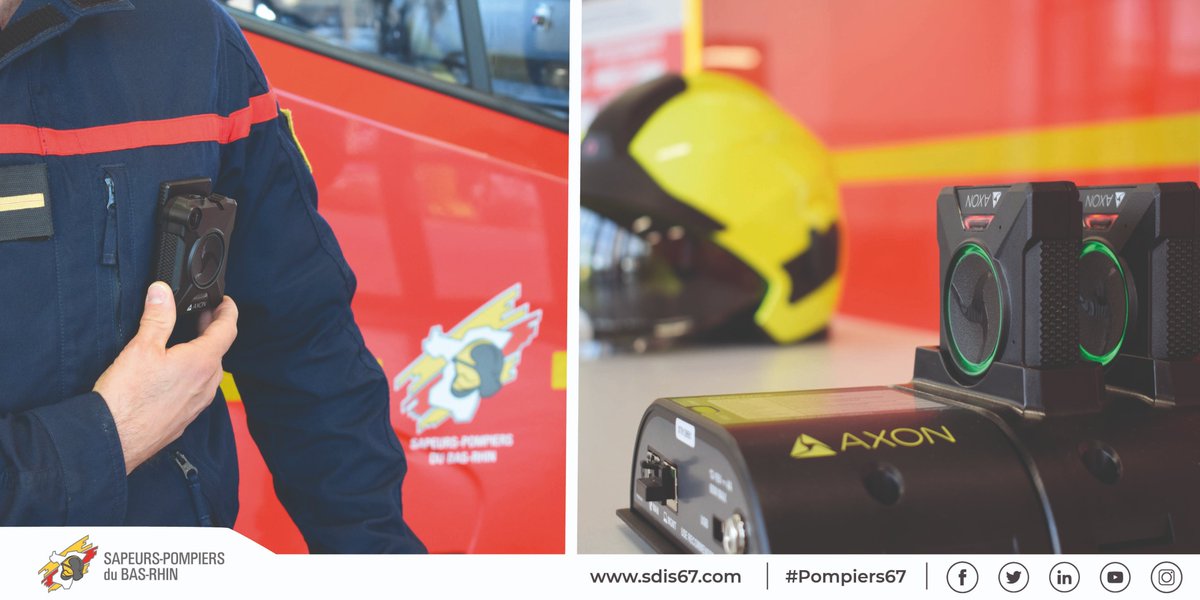 sdis67's tweet photo. Le #SIS67 débute aujourd’hui l’expérimentation des caméras individuelles.
3 objectifs ⤵
🚒 Prévention des violences envers les #Pompiers67
🚨 Constat de ces agressions et poursuite de leurs auteurs par la collecte de preuves
🎥 Formation 
Plus d’infos ➡ https://t.co/GcbS4aYB2P https://t.co/Bwyb7m0pbD