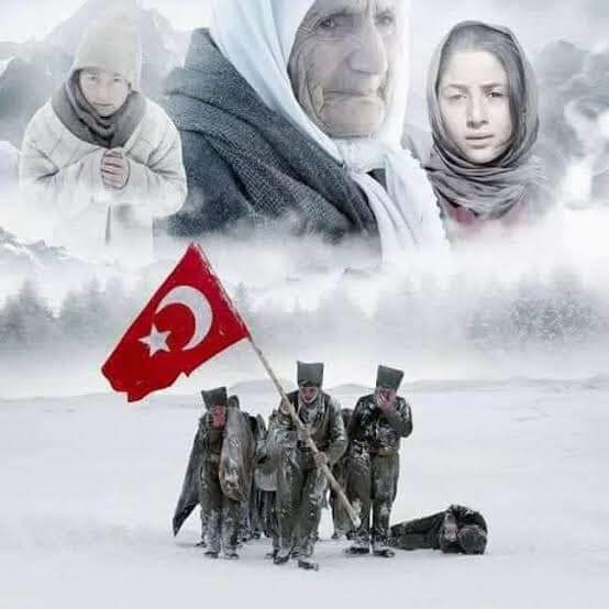 uniturbey's tweet photo. “Bastığın yerleri 'Toprak' diyerek geçme, tanı! 
Düşün altındaki binlerce kefensiz yatanı.”

#Sarıkamış Harekatı'nın 107. yıl dönümünde, vatan için canlarını feda ederek geri dönmeyi asla düşünmeyen kahraman şehitlerimizi saygıyla ve rahmetle anıyoruz.Ruhları şad olsun.🇹🇷 https://t.co/3R09n1Ul6C