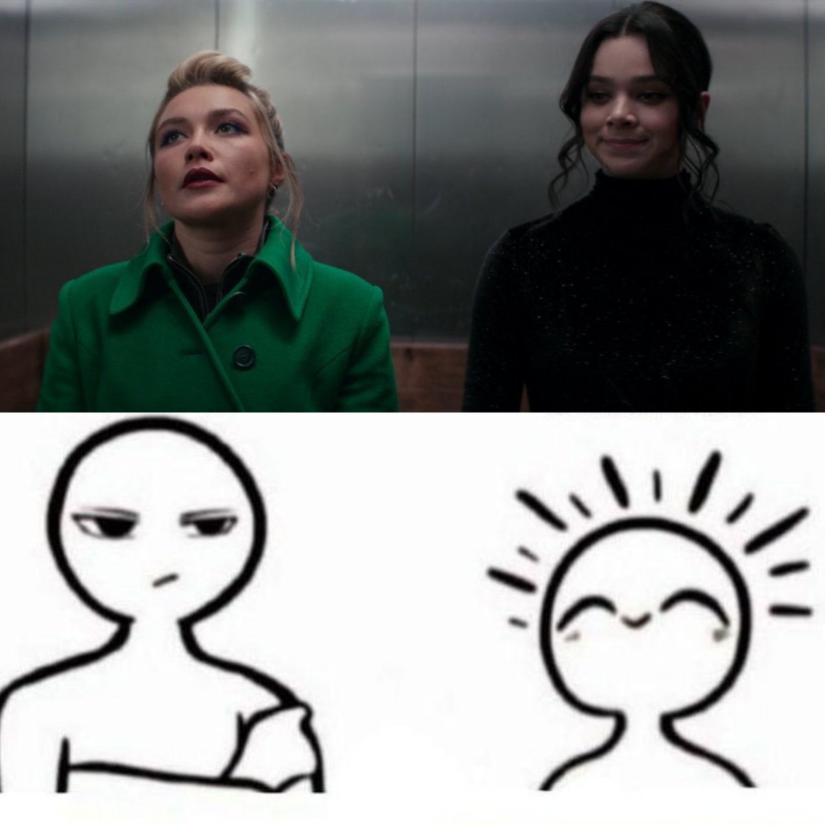 gentlou2's tweet photo. elas assim  #Hawkeye https://t.co/BuQaEN61eO