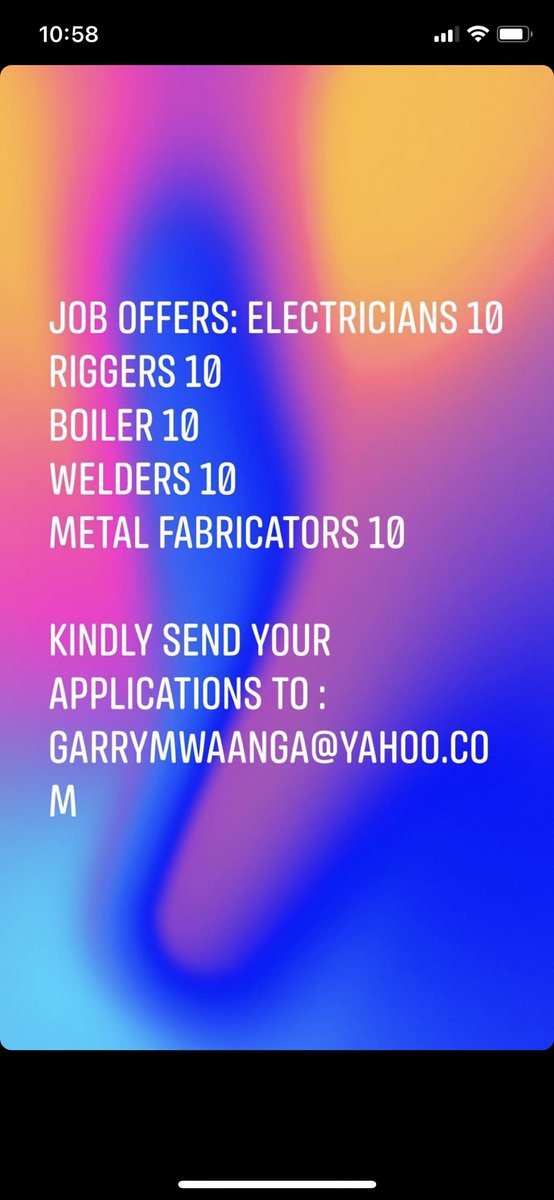 iAdfyonse's tweet photo. Job opportunities in Kitwe RT https://t.co/QWYspjrrjO