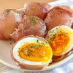 おつまみにもぴったりそう!生ハムを使った、「ゆで卵」のアレンジレシピ!