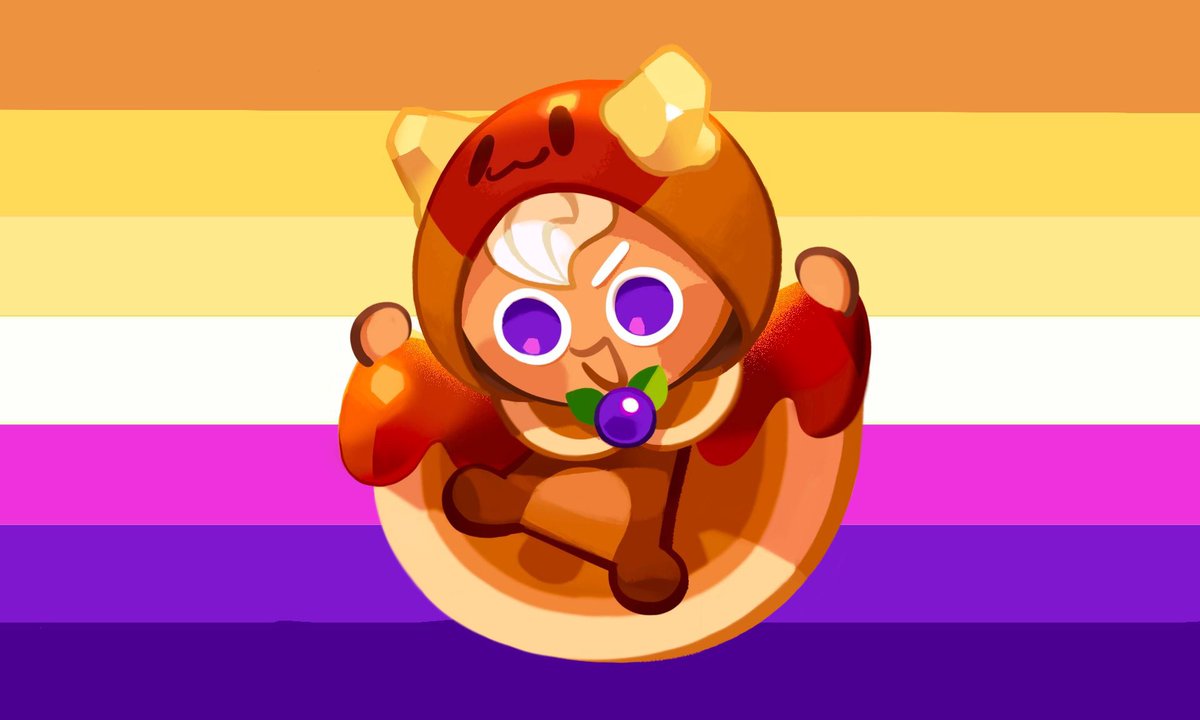 CRPrideFlags's tweet photo. Lesbians that love Pancake Cookie ! https://t.co/kOHNFpEDqW