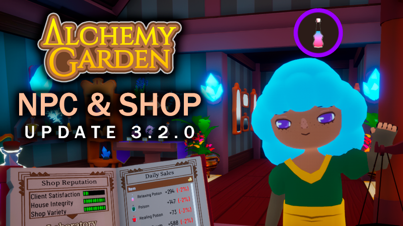Alchemy Garden Shop &amp; NPC update is now available on Steam!
store.steampowered.com/news/app/93540…