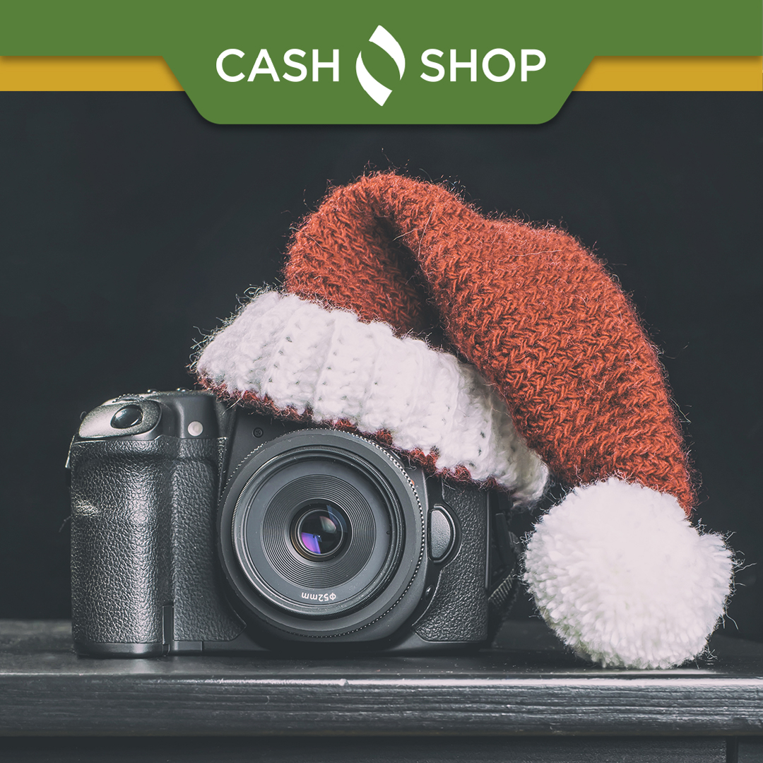 Life through a camera lens 📸 Capture those special moments this Christmas with our awesome range of pre used cameras at Cash Shop!