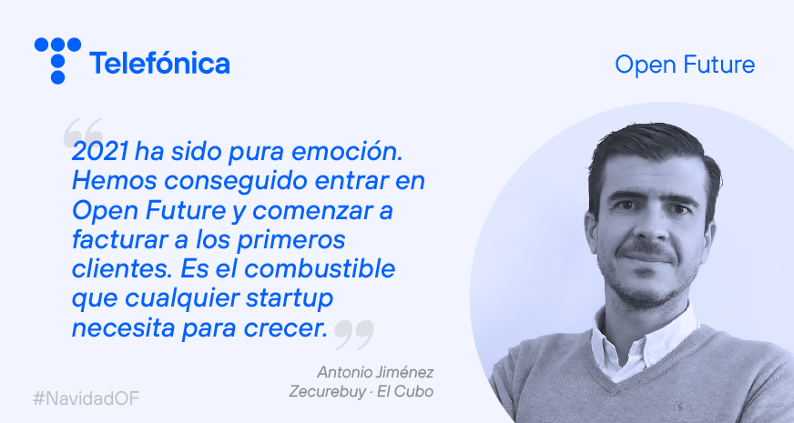 OpenFuture_'s tweet photo. ¿Qué destacarías de este año 2021? 🤔👇

Antonio Jiménez , CEO y Co-founder de @ZecureBuy lo tiene claro y hace un balance positivo de este año con @OpenFuture_And resaltando el gran crecimiento de su startup. #NavidadOF 🎄🚀 https://t.co/GjPnd65keh