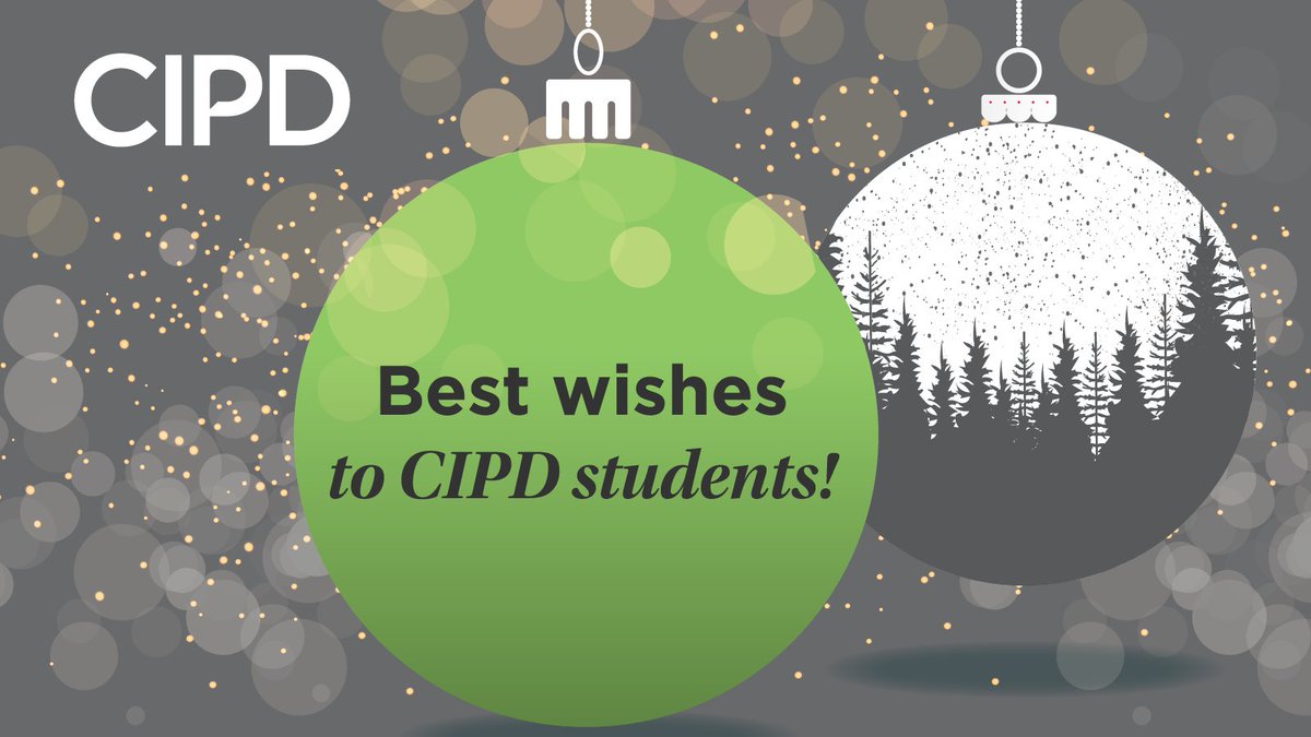 CIPD's tweet image. Many #CIPDstudents will be receiving the case study for their next exams this week. Good luck to you all for next month, but we see you working hard all year round! Have a great #Christmas - whether you&apos;re studying or taking a well-earned break. You deserve all the goodness! 🎁