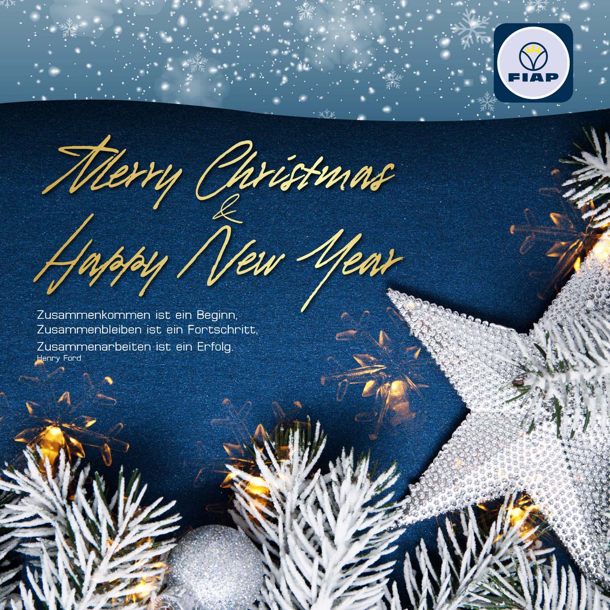 Das FIAP-Team wünscht Ihnen ein 🎄 frohes Weihnachtsfest 🎁 im Kreise Ihrer Lieben und Zeit zum genießen, innehalten und Kräfte sammeln.

Bleiben Sie gesund

ow.ly/sd5350CINs9