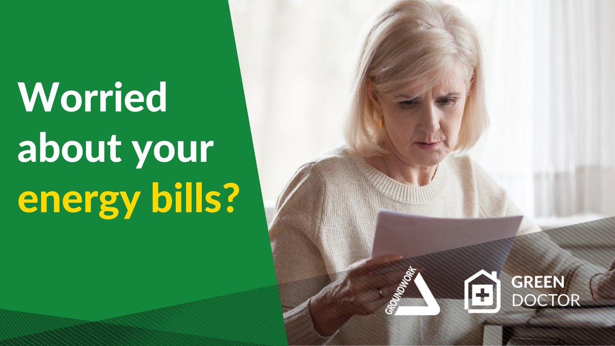 The pandemic has affected many of us financially. 

If you’re worried about your energy bills this winter, then our Green Doctors can offer you a free energy advice consultation. 

Get in touch today: groundwork.org.uk/greendoctor/