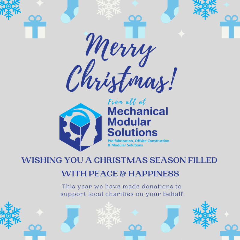 As the Christmas Season approaches, we would like to wish you all a Merry Christmas and a Happy New Year from all the team at Mechanical Modular Solutions. 

#mmsoffsiteconstruction #christmas