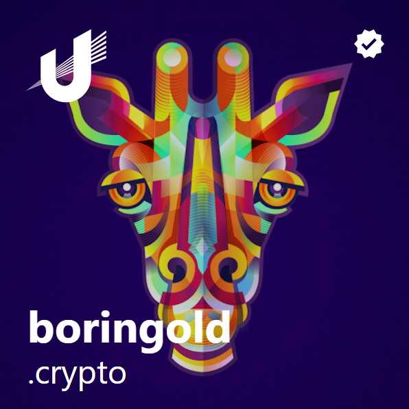 boringoldguy's tweet photo. Changed my PFP to this friendly looking Giraffe Spirit by @start0219 and had it verified through my  @unstoppableweb address. I like the vibes! https://t.co/jchixERjWa