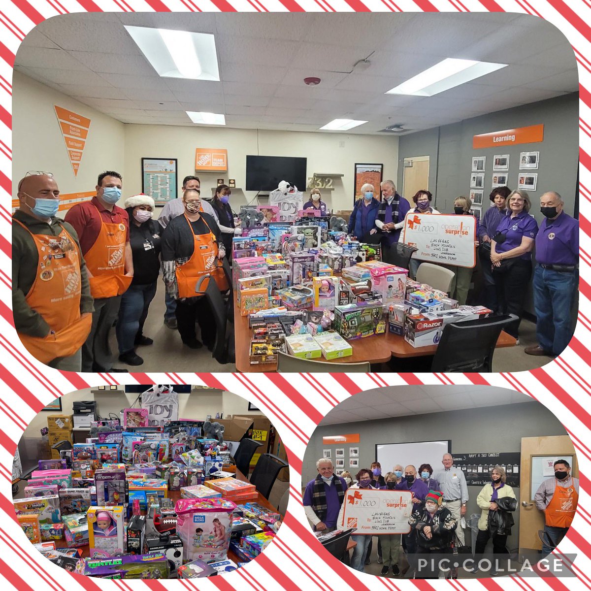 schade_heather's tweet photo. Operation Surprise and Toy drive for Black Mountain Lions club for St Jude’s was a success! Couldn’t be prouder of my team’s diligence on this toy drive. Just Amazing!!! Thank you to everyone that helped! @TeamDepot_Ryan @HomeDepotLV @MarkSaltarelli @J_L_DRAPER @3302Met https://t.co/DBuBq8CD8Q