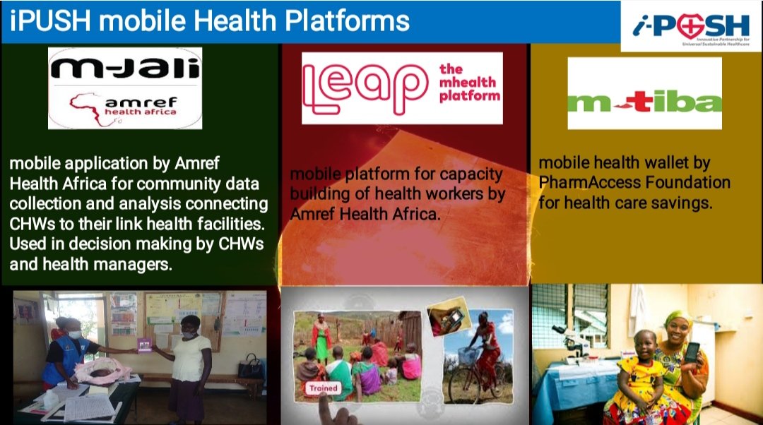 Amref_Worldwide's tweet photo. #iPUSH mobile health platforms are used to share health information to CHWs, collect data and analyse as well as linking them to their health facilities. The collected data is used in decision making by #CHAs and health managers. #iPUSHInnovativeHealthcare @Amref_NL @Shakwei https://t.co/u9WuF4BEvO
