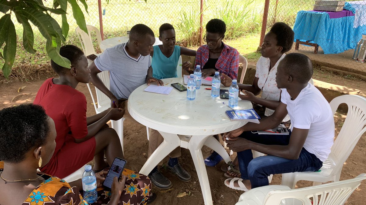 global_uganda's tweet photo. Participants have been divided into groups and tasked to use any form of art. They will be showcasing how art and culture have influence on youth leadership, feminism, education and economic empowerment. We can’t wait for the exhibitions #GPUgDemocracy https://t.co/u8AZ7iczvC