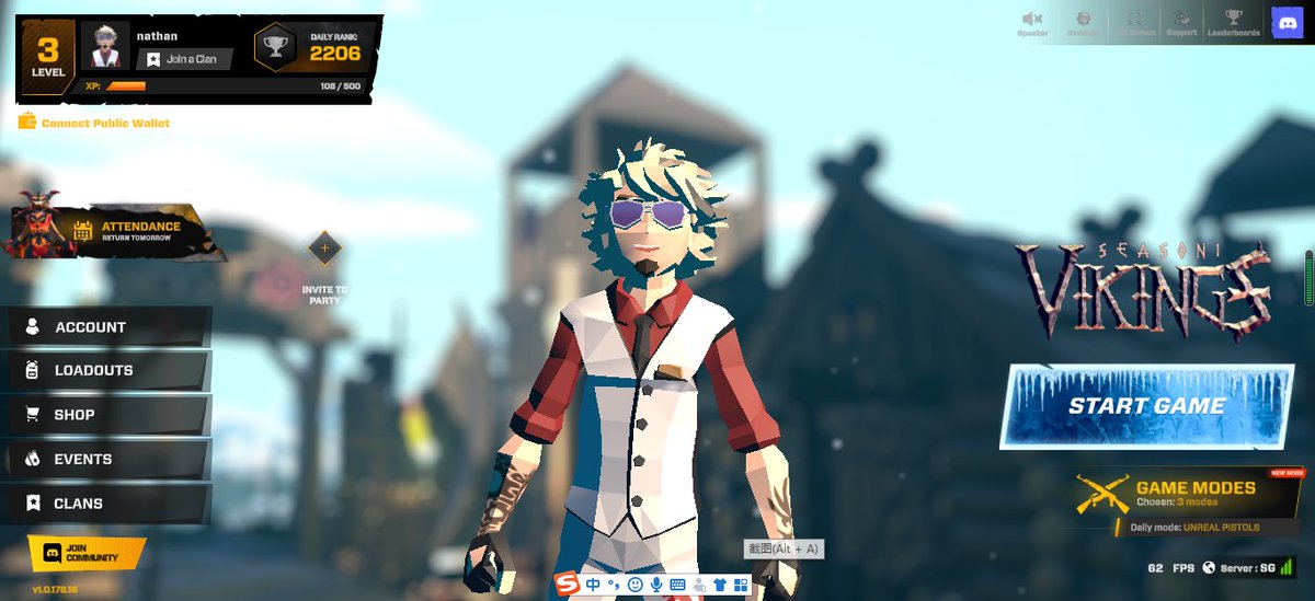 没事玩一玩，刷刷级，回忆下大学时候的CS, 坐等游戏发币，别的游戏玩不明白，这cs我还玩不明白么？ #miniroyale