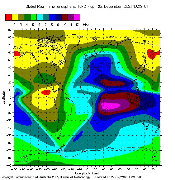 Global Optimum NVIS Frequency Map Based Upon Hourly Ionosphere Soundings via https://t.co/6WcAAthKdo #hamradio https://t.co/8ATx9785Wb