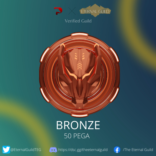 EternalDAO__'s tweet photo. Congratulations!
The Eternal Guild is now verified for Pegaxy with a bronze badge!
Facebook Page : https://t.co/GPRWJigvxQ
Discord Link : https://t.co/P5UUu5863l
Twitter Link : https://t.co/i6Eiw9N5sF
@PegaxyOfficial
@RealCoreyWilton
#TEG #NFT #Pegaxy #EternalGuild https://t.co/HCGI1k5lmt