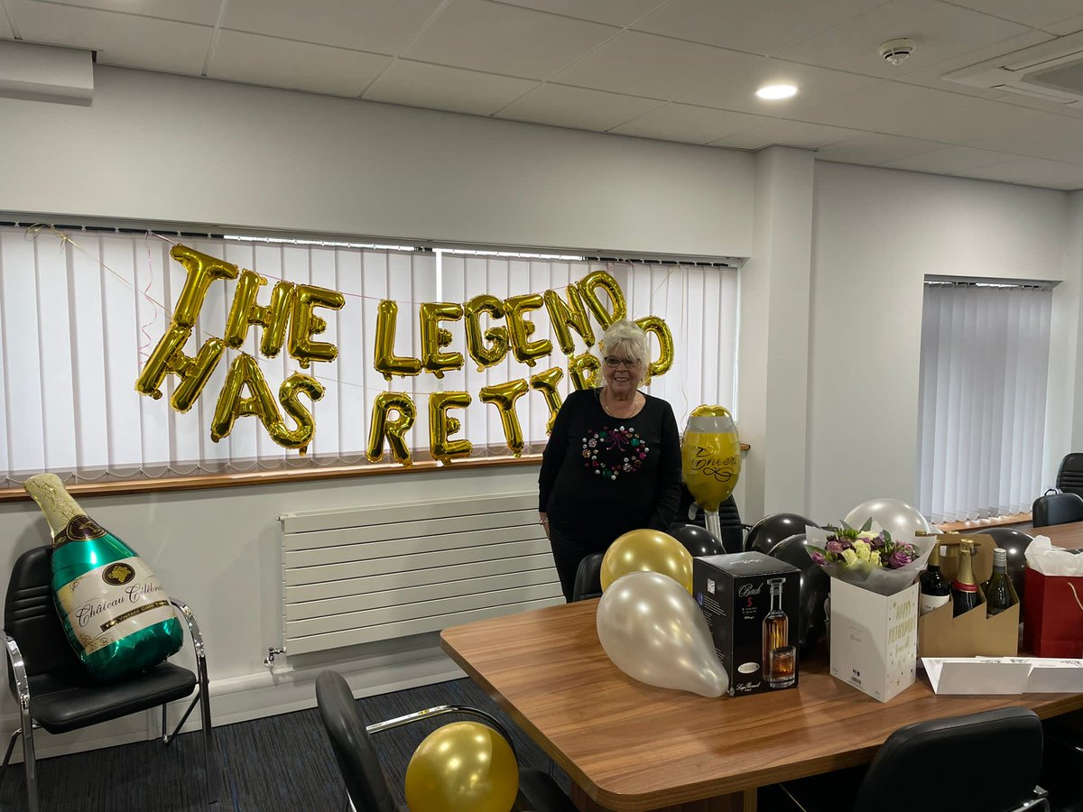 After 25 years of dedicated service, Jackie Bedwell - our legend of the office, retired yesterday.  We wish her all the best for a very happy retirement.