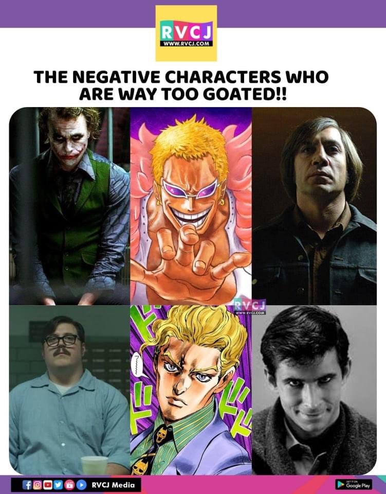 rvcjmovies's tweet photo. These characters..
#negativecharacter #characters #hollywood #anime #rvcjmovies https://t.co/rjmy8nghxp