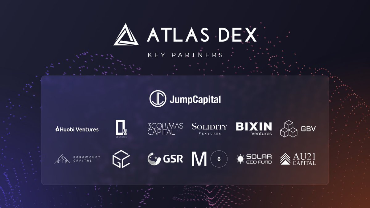 Atlas DEX completes $6M funding round from Jump Capital, Huobi Ventures and other leading investors.

See our feature on Bloomberg: bloomberg.com/press-releases…

#Solana $ATS