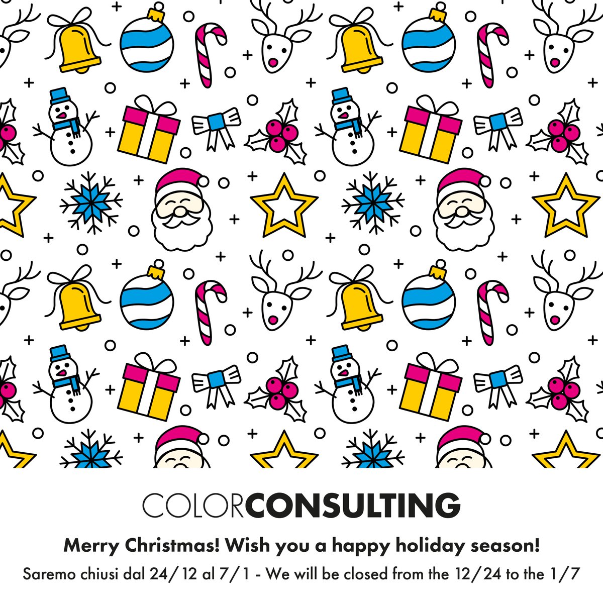 ColorConsulting's tweet photo. With deep gratitude for the goals achieved this year, we want to thank customers, partners and friends for the trust placed in us once again. Our promise is to always reciprocate with all the commitment and passion we put into our work. We wish all of you Merry Christmas! https://t.co/TjlAF7TZRx