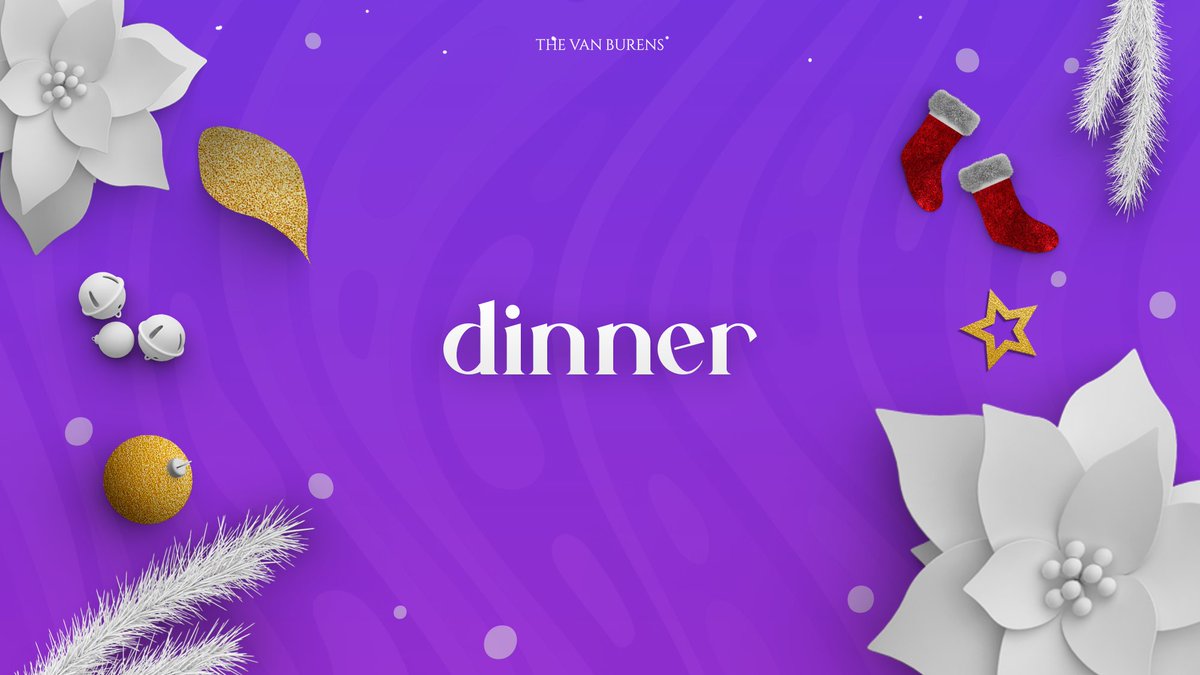 HouseofVB's tweet photo. ⠀

     https://t.co/OIBefjtSYQ
     Home for the Holidays.

     DINNER.

     #TheHamBurens
     #SleighVBells

⠀ https://t.co/SiMPGJ3HDr
