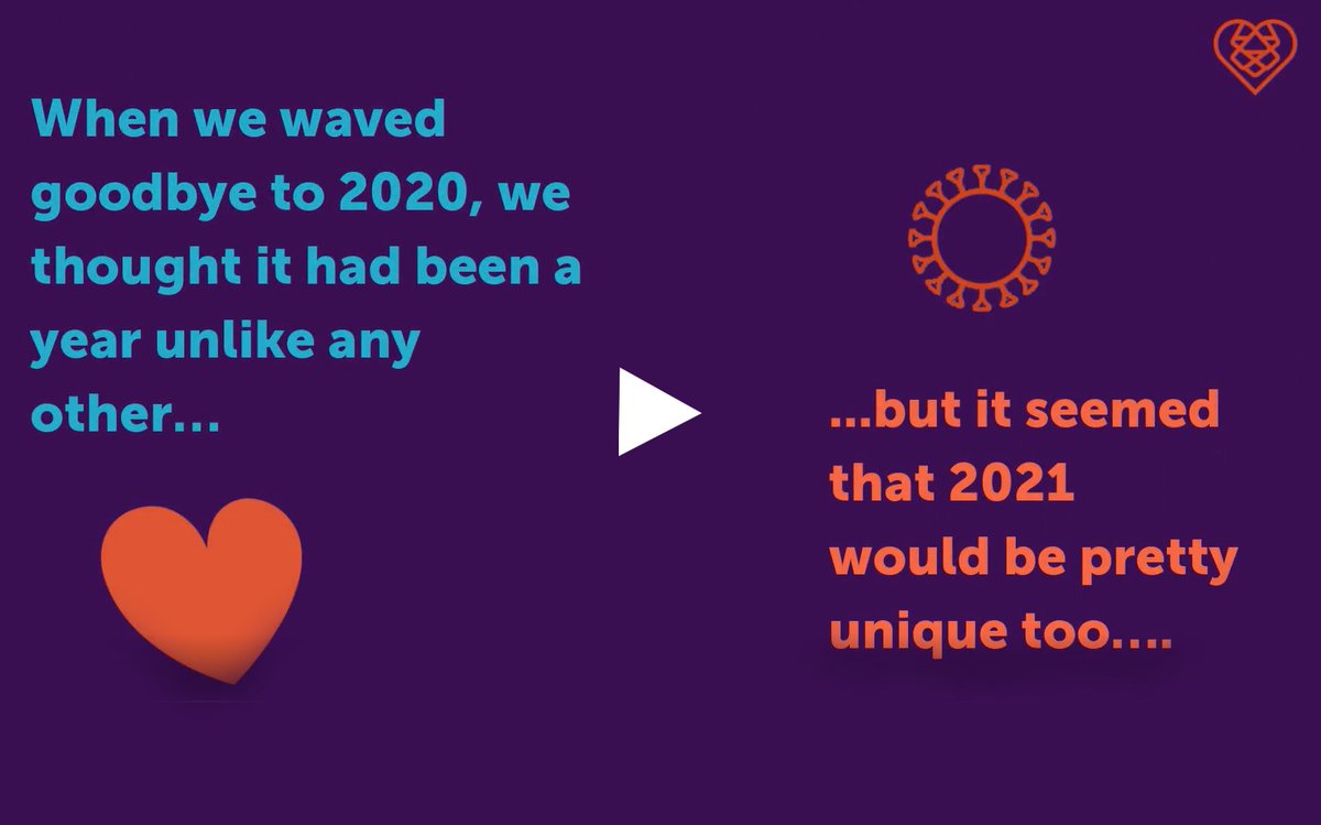 As we say farewell to 2021, we're reflecting on a year that's remained full of uncertainty and yet one in which we've continued to make an impact and a difference in people's lives when they've needed us most. Take a look at our year in review video! youtu.be/G3rdt-q77JI