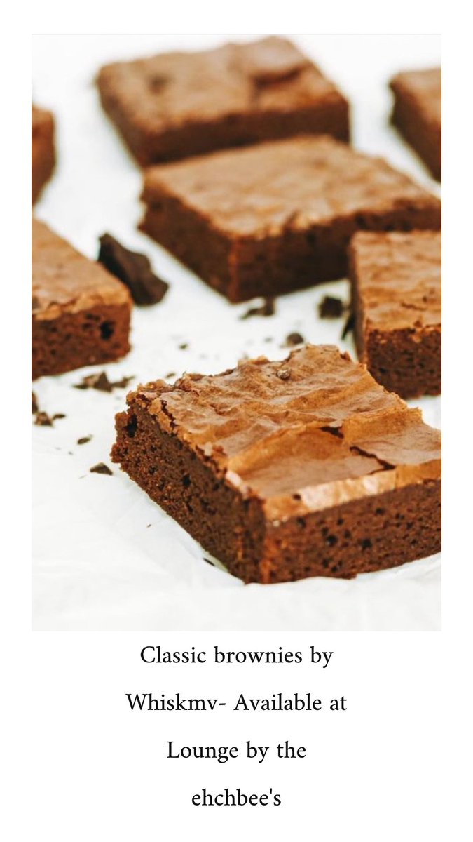 thelounge_mv's tweet photo. Who loves brownies? https://t.co/q1whdjWKYW