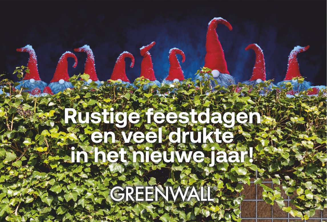 Greenwall wenst u fijne feestdagen!

Ons kantoor is van woensdag 22 december tot maandag 3 januari 2022 gesloten. Voor vragen of opmerkingen kunt ons natuurlijk altijd een e-mail sturen. Tot in het nieuwe jaar.
