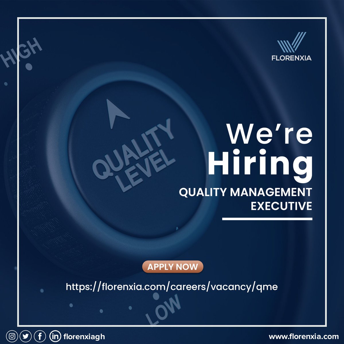 Florenxiagh's tweet photo. We are looking for a strong leader with core experience in quality management with an in-depth orientation in both strategic and operational systems to ensure quality and reliability testing for our products.
.
Visit: https://t.co/89bGNljZPd
.
#graphics #recruitment #jobs https://t.co/gX4c3c80SU