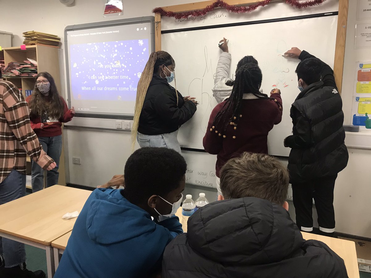 It’s been a busy term and these kids have worked very hard.  Happy holidays and Merry Christmas from 4D3! <a href="/StJohnsEng/">StJohns RC HS English</a>