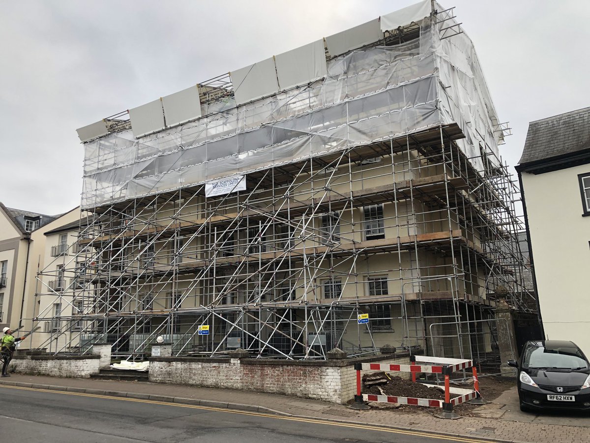 The final roof sheets were installed yesterday at our listed fire loss in South Wales.