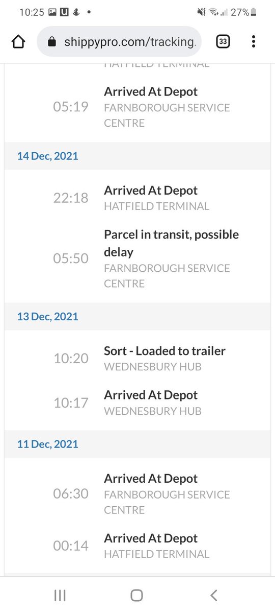 alexgriffiths9's tweet photo. .@YodelOnline starting to worry my advent calendar won't get here before Christmas, it's not even going back and forth between Hatfield and Farnborough anymore. If it ever comes, will I have to drink them all in one go? (1/2) https://t.co/RDWWXf4q19
