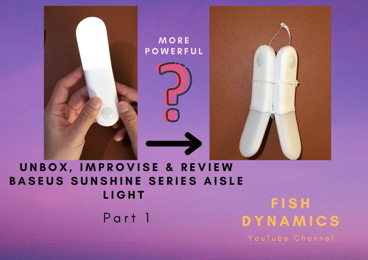 Fish_Dynamics's tweet image. New YouTube Upload

youtu.be/7S9aeXQiwUk

Unboxing, Improvise &amp;amp; Review of Baseus Sunshine Series Aisle Light | Part 1