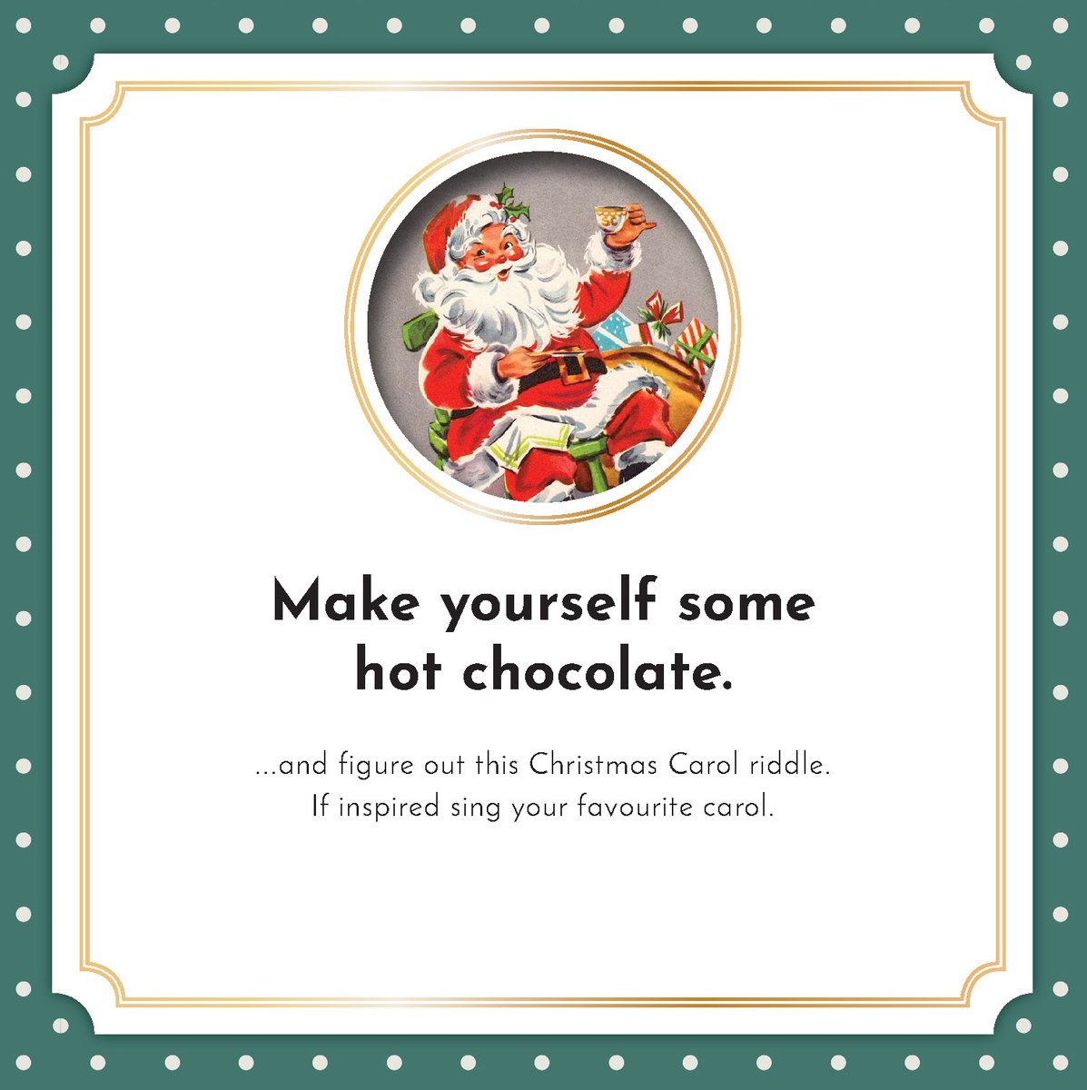 MYBABBO's tweet photo. Posting some fun riddles for you today. Sit down and take some time for yourself and see if you can solve them. Answers below too!  #Christmascarols #riddlefun  #MyBabbo #everystorymatters #adventcalendar #taketimeforyourself #christmas2021 https://t.co/thxBjmnng6