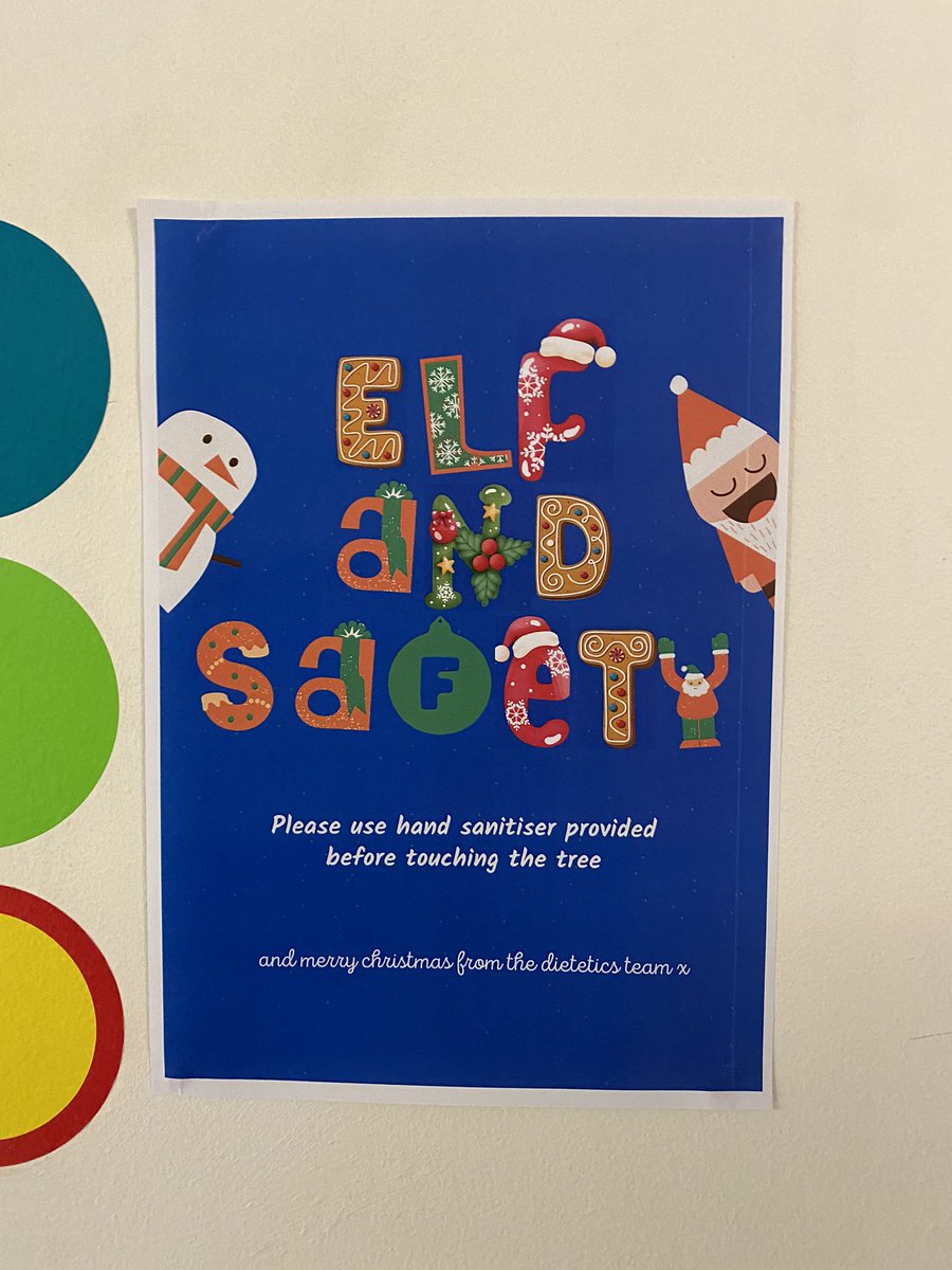 SuzRankin's tweet photo. @ASPHFT brilliant creativity from Dietetics Team using food wrappers to decorate and strong health and well-being safety message v smart learning about waste! 🎄🎄🎄🎄 https://t.co/iNdriiISOY