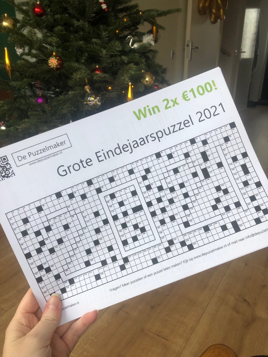 Tijd voor de grote eindejaarspuzzel 2021! Let’s do this ✍️🎄☕️🤓 #DePuzzelmaker