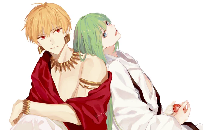 ギルガメとエルキ
※過去絵リメイク 