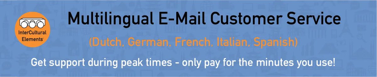 Outsource your #customerservice to #ecommerce specialised experts during peak times! <a href="/ICECBT/">ICE InterCultural Elements</a> Multilingual Customer Service supports your team in six languages! For limited time, we set new clients up for free and you just pay by the minute thereafter! buff.ly/2UdQ4bW