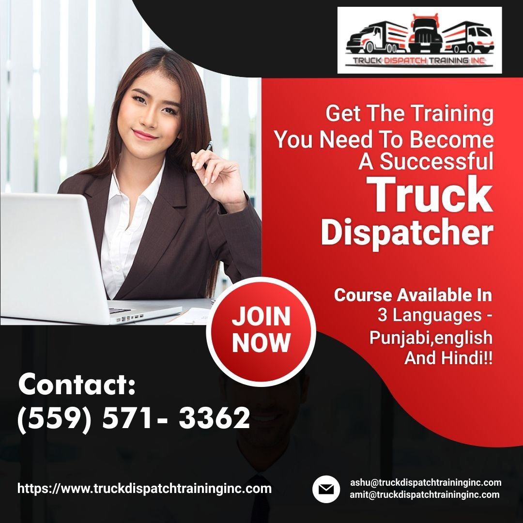 Learn from the top notch experts of the Trucking Industry and start your career as a Truck Dispatcher like a Pro.   
Contact: (559) 571- 3362  
Mail: ashu@truckdispatchtraininginc.com   

truckdispatchtraininginc.com/registration/   

#truckusa #truck #truckdispatchers #truckdispatch #truckbusiness
