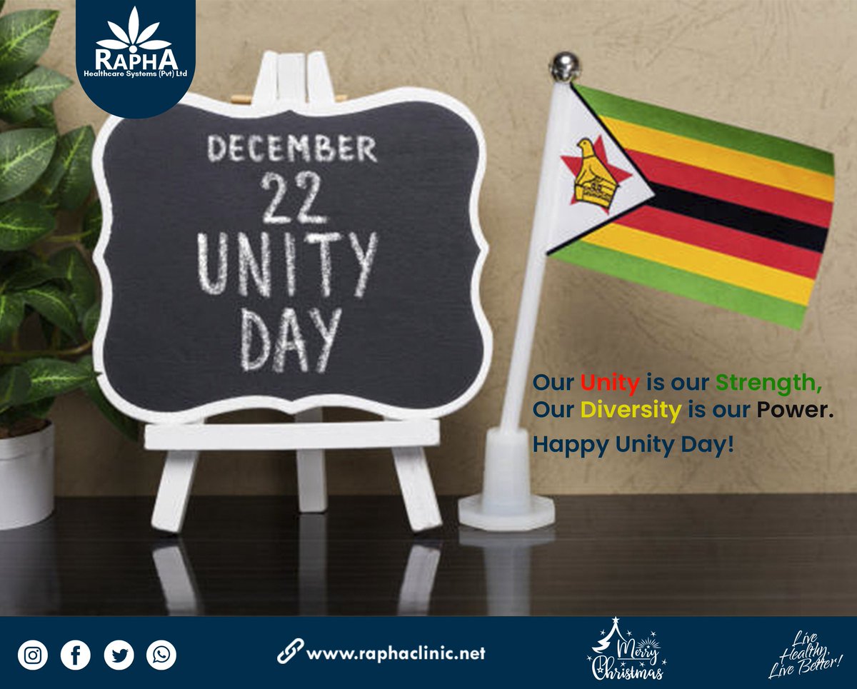 Happy Unity Day!
#UnitedAgainstCovid19 #UnityDay #FestiveSeason  #RaphaCares