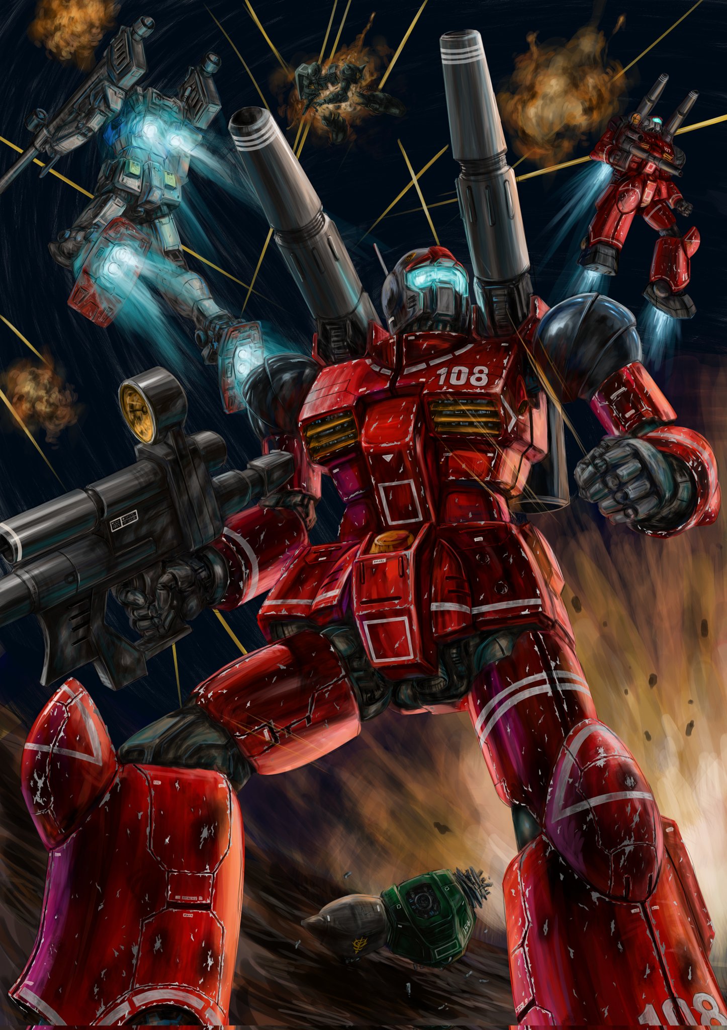 残弾ゼロとな ガンキャノン ガンダム イラスト好きな人と繋がりたい 絵描きさんと繋がりたい T Co Suy5ddexq6 Twitter