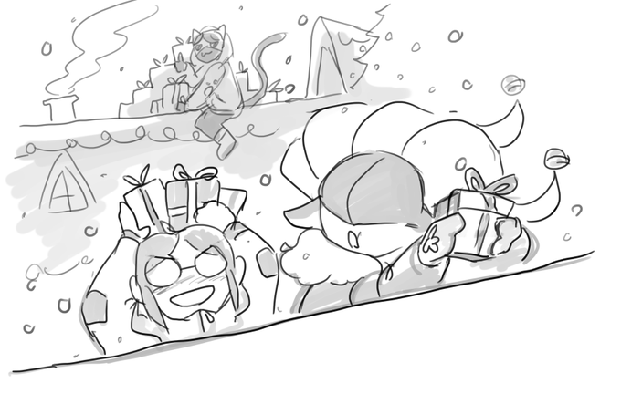 played some hypixel grinch simulator with my tryhard siblings @/woodlineki @/WolfyTheWitch 