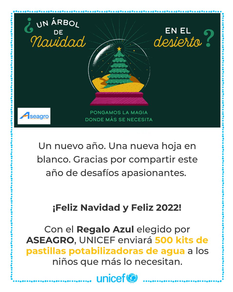 💙Desde @Aseagro queremos aportar nuestro granito de arena para 𝓶𝓾𝓷𝓭𝓸 𝓶á𝓼 𝓼𝓸𝓼𝓽𝓮𝓷𝓲𝓫𝓵𝓮.𝑬𝒏 𝒆𝒔𝒕𝒂𝒔 𝒇𝒆𝒄𝒉𝒂𝒔 𝒆𝒏 𝒍𝒂𝒔 𝒒𝒖𝒆 𝒍𝒐𝒔 𝒓𝒆𝒄𝒖𝒓𝒔𝒐𝒔 𝒔𝒐𝒏 𝒗𝒂𝒍𝒊𝒐𝒔𝒐𝒔, nos unimos a <a href="/unicef_es/">UNICEF España</a>  con objetivo de 𝐩𝐨𝐭𝐚𝐛𝐢𝐥𝐢𝐳𝐚𝐫 𝐚𝐠𝐮𝐚
💙💙💙💙