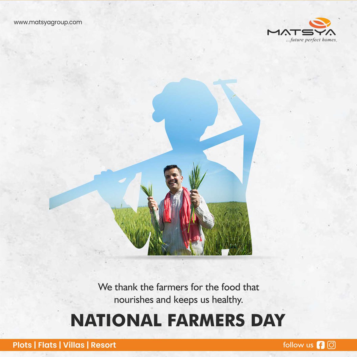 MatsyaGroup's tweet image. This farmer's day, we pay our respect to all the farmers of our country who feed and nourish us. Happy #KisanDiwas2021.

#JaiKisan #BackboneofIndia #Farmers #HardWork #MatsyaGroup