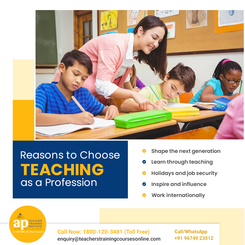 APTTIIndia's tweet photo. Teaching is one of the noblest professions and a teacher is respected the world over. The job of a good teacher goes beyond merely educating the students - a good teacher inspires the desire for learning. Be a teacher and the world will be in awe of you.
.
.
#TeachingCareer https://t.co/U9QlQigjjA