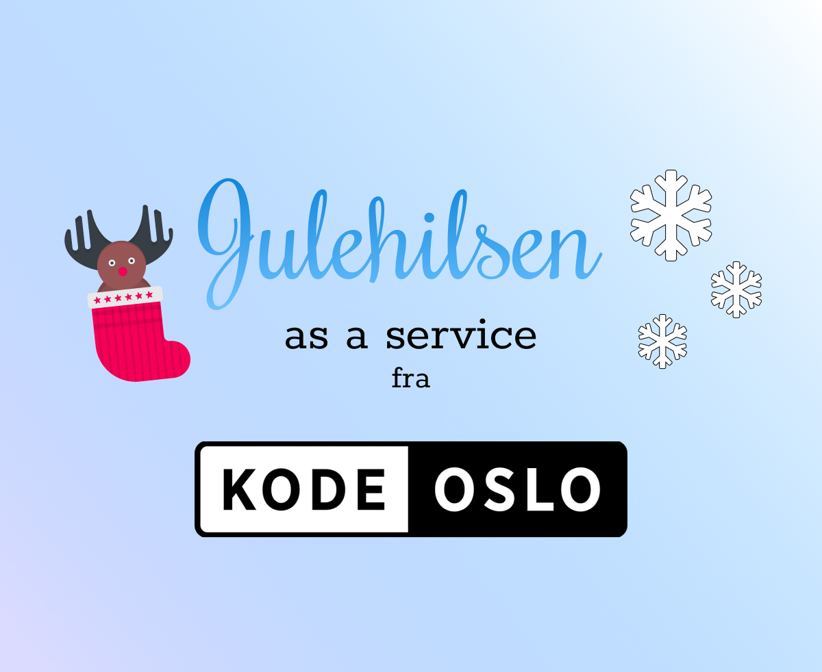 Det ble litt knapt med tid til å skrive individuelle julekort i år. Vi har derfor automatisert dette bort i en selvbetjent tjeneste.👇 Vi ønsker alle våre samarbeidspartnere, kunder og alle andre en riktig god jul og et godt nytt år!
#godjul #godtnyttår

kodeoslo.no/julehilsen/